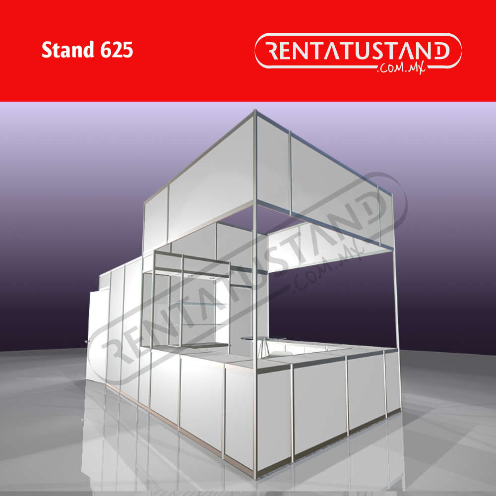 Stand 625 isla 6x3 renta tu stand