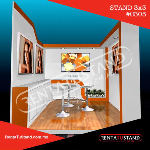 Stand 3x3 c305 en madera