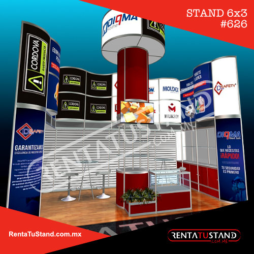 Stand en renta #626, formato cajon 6x3