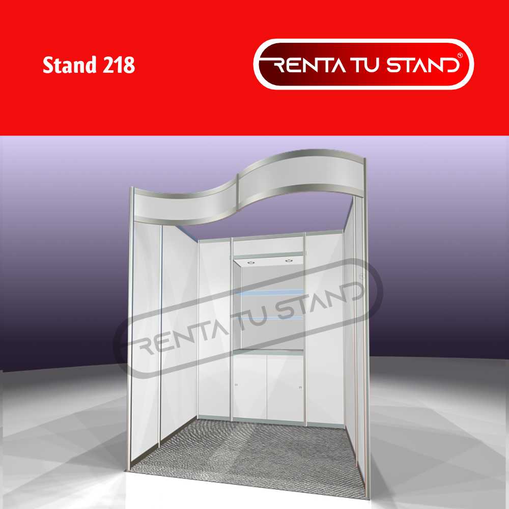 Stand 2x2 cajón #218 en renta tu stand