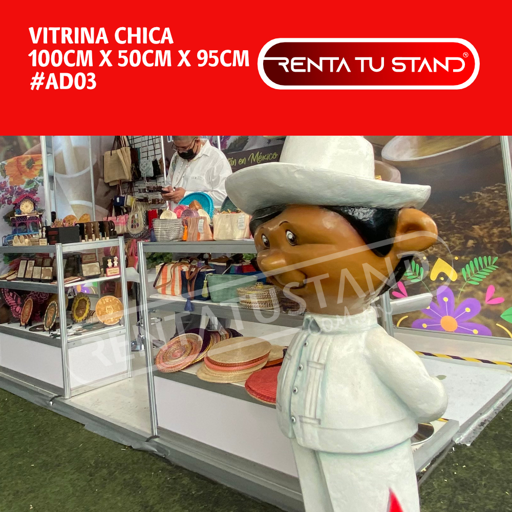 Vitrina Chica de 100cm x 50cm x 95cm