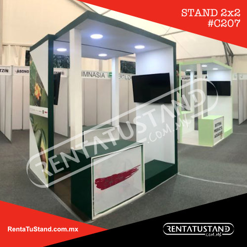 Stand en madera formato isla #C207