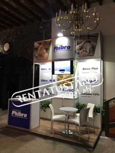 Stand 3x2 cabecera en Renta Tu Stand