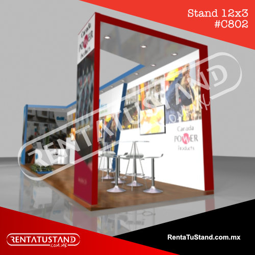 Stand C802 en Esquina 12x3