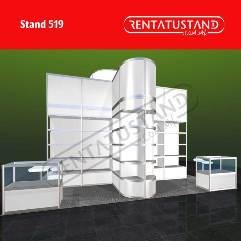 STAND 6X6 ISLA #519 EN ALUMINIO