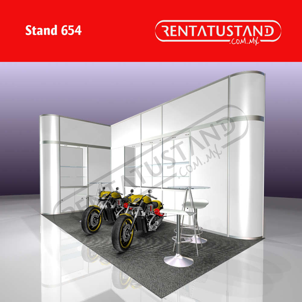 Stand 6x3 esquina de aluminio #654