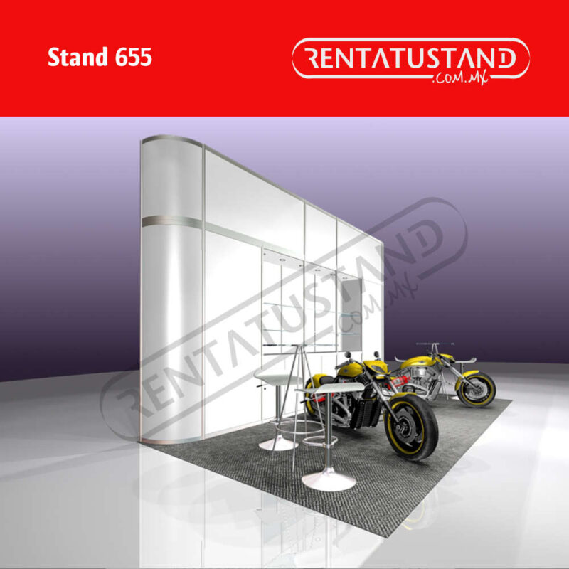 Stand 655 cabecera 6x3 en renta tu stand