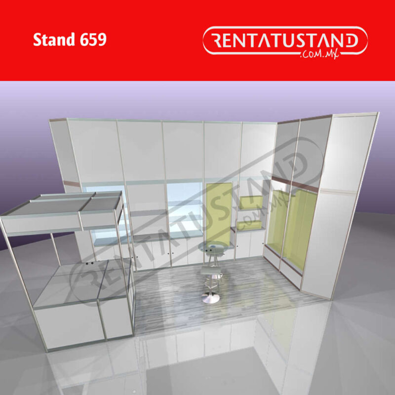 Stand 6x3 esquina #659 en renta tu stand