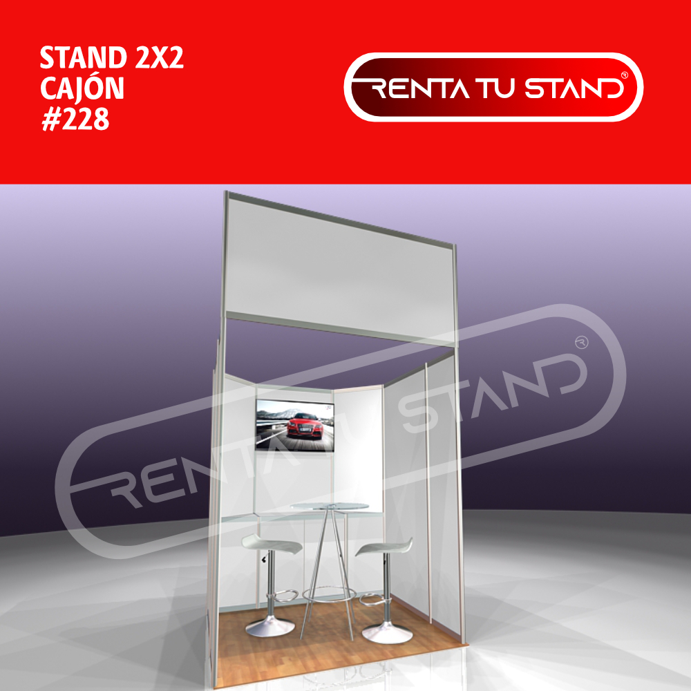 Stand 2x2 en aluminio cajón #228