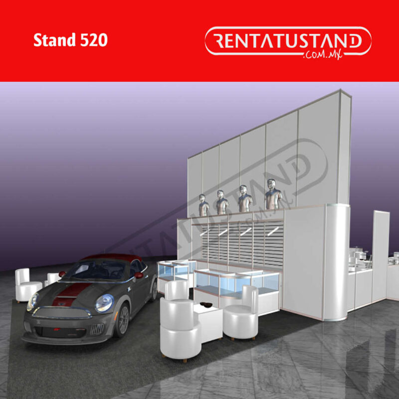 Stand 6x6 Cabecera en aluminio