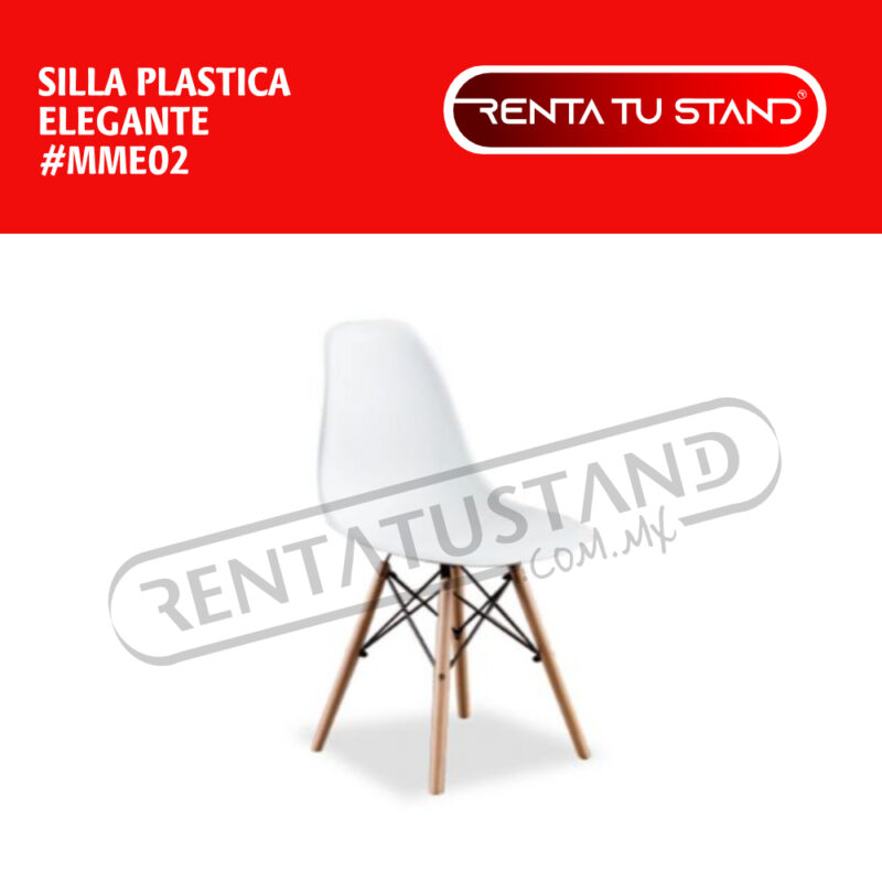 Silla Plastica elegante en renta MMe02