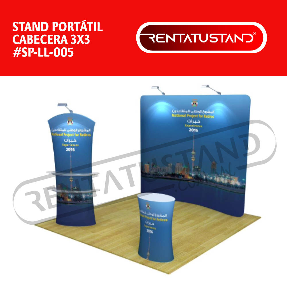 Stand publicitario portátil en venta