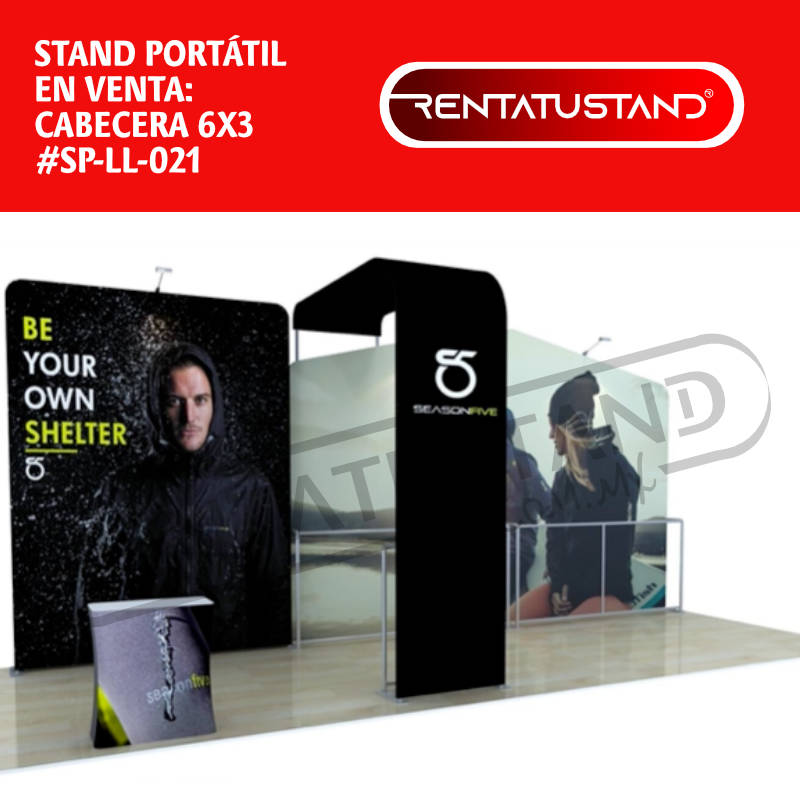 Stand publicitario portátil 6x3 en venta