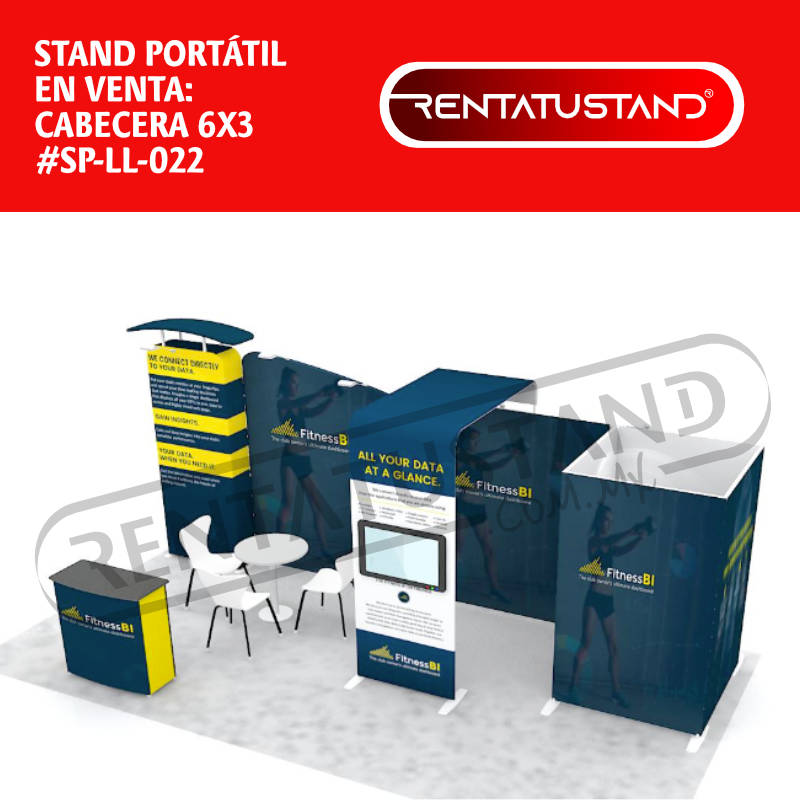 Stand publicitario portátil 6x3 en venta