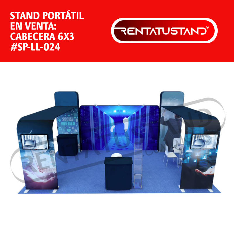 Stand publicitario portátil 6x3 en venta