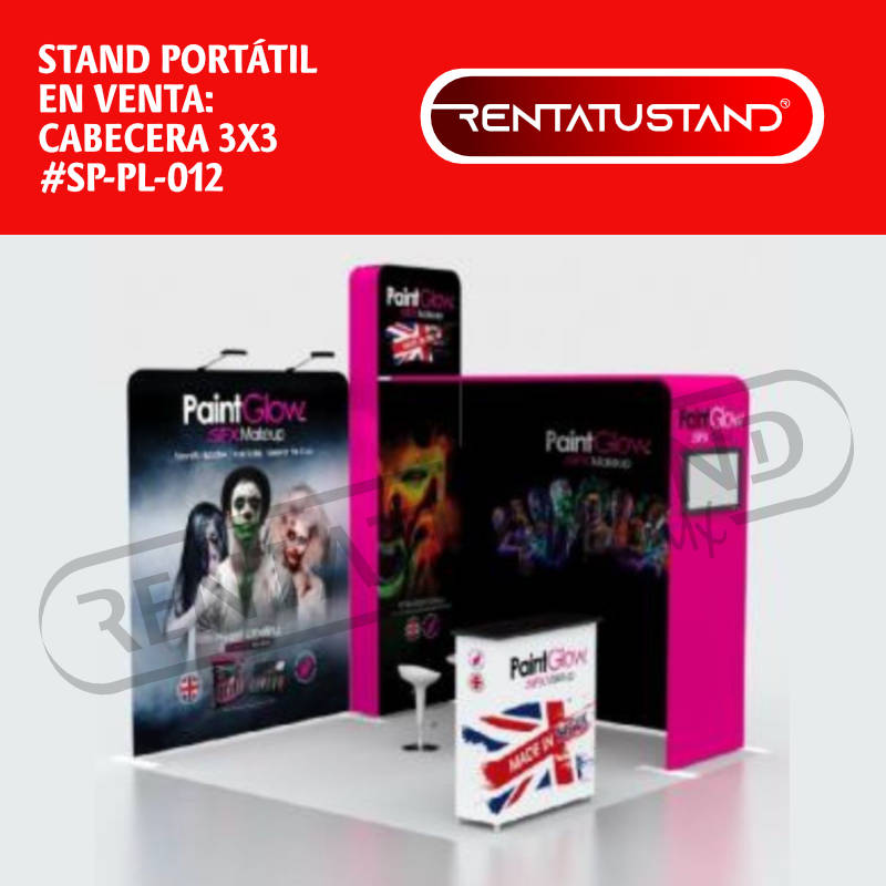 Stand publicitario portátil 3x3 en venta